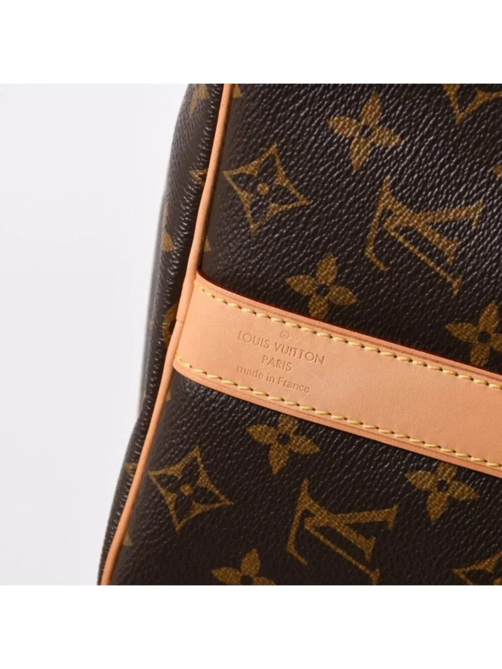 Louis Vuitton Boston Bag Keepall Bandouliere 45 Monogram Brown Gold